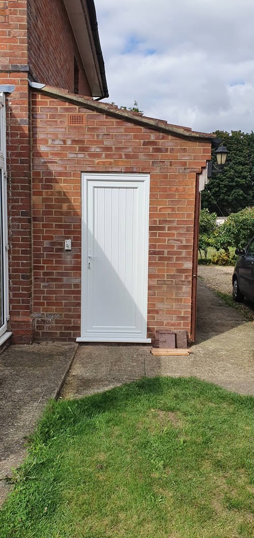 After the replacement uPVC Doors have been fitted in Dorset
