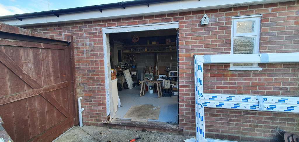 Before replacement uPVC Doors Dorset