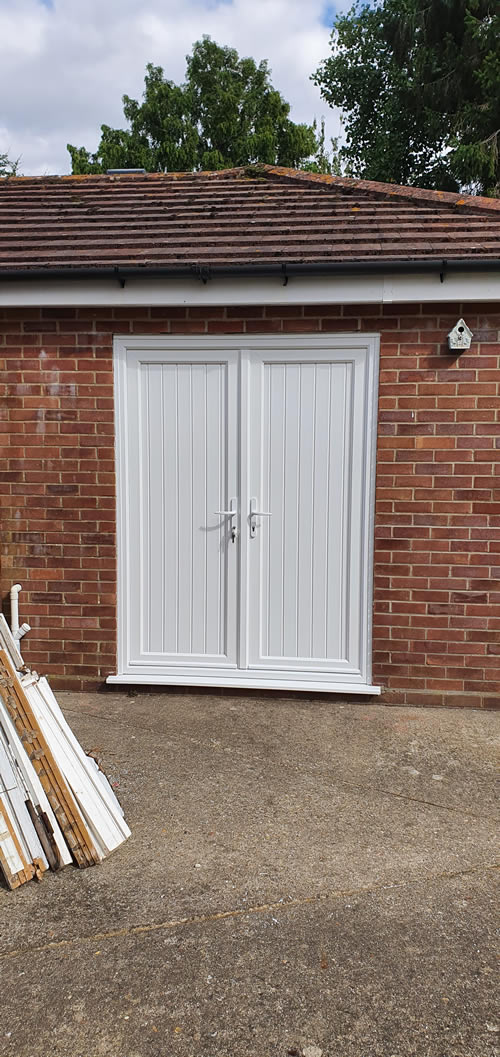 After the replacement uPVC Doors have been fitted in Dorset